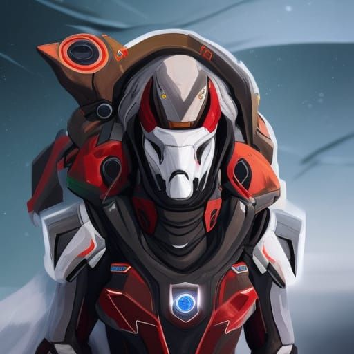 Destiny 2 Exo Portrait in Hyperdetailed Style