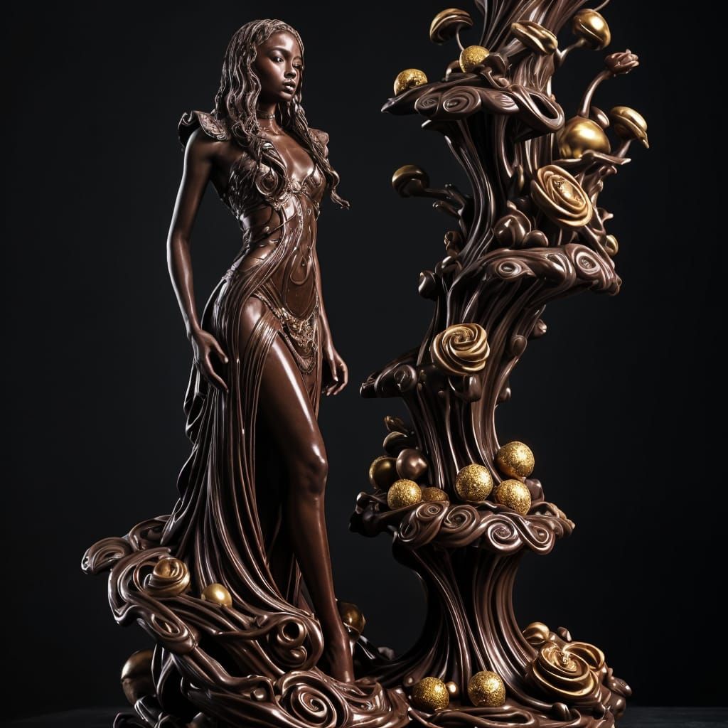 Exquisite Chocolate Masterpiece: Fantasy and Indulgence