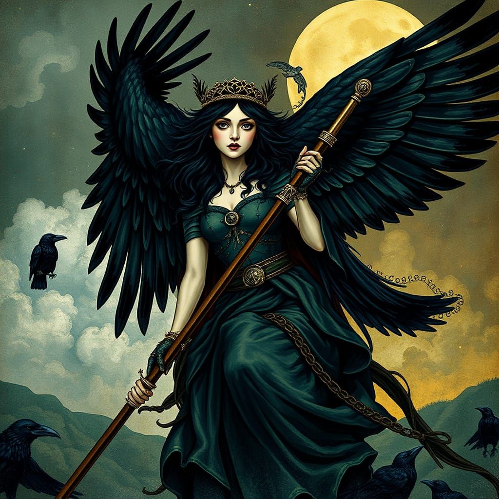 Morrigan, Celtic Goddess of War, Fairytale Chic