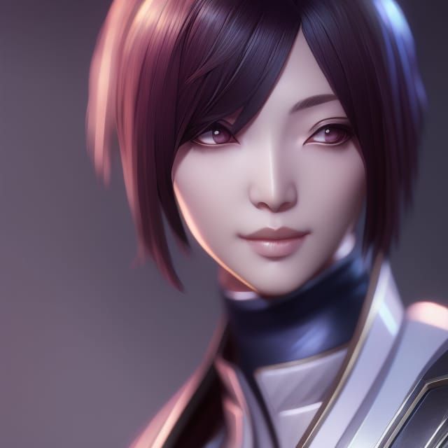 Rukia Portrait: Hyperdetailed Splash Art in Unreal Engine 5