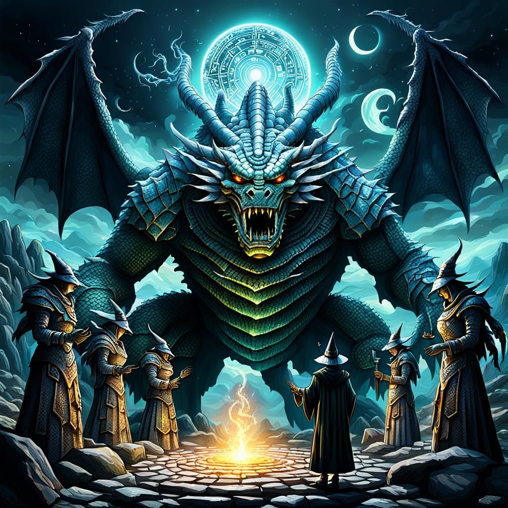 Witches Awakening Dragon in Binary Code Dream