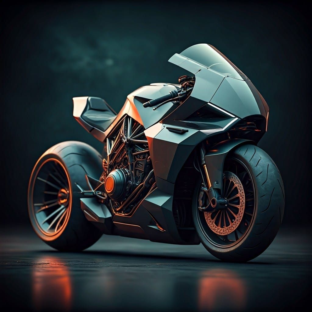 Futuristic Enclosed Motorcycle in 8K Resolution