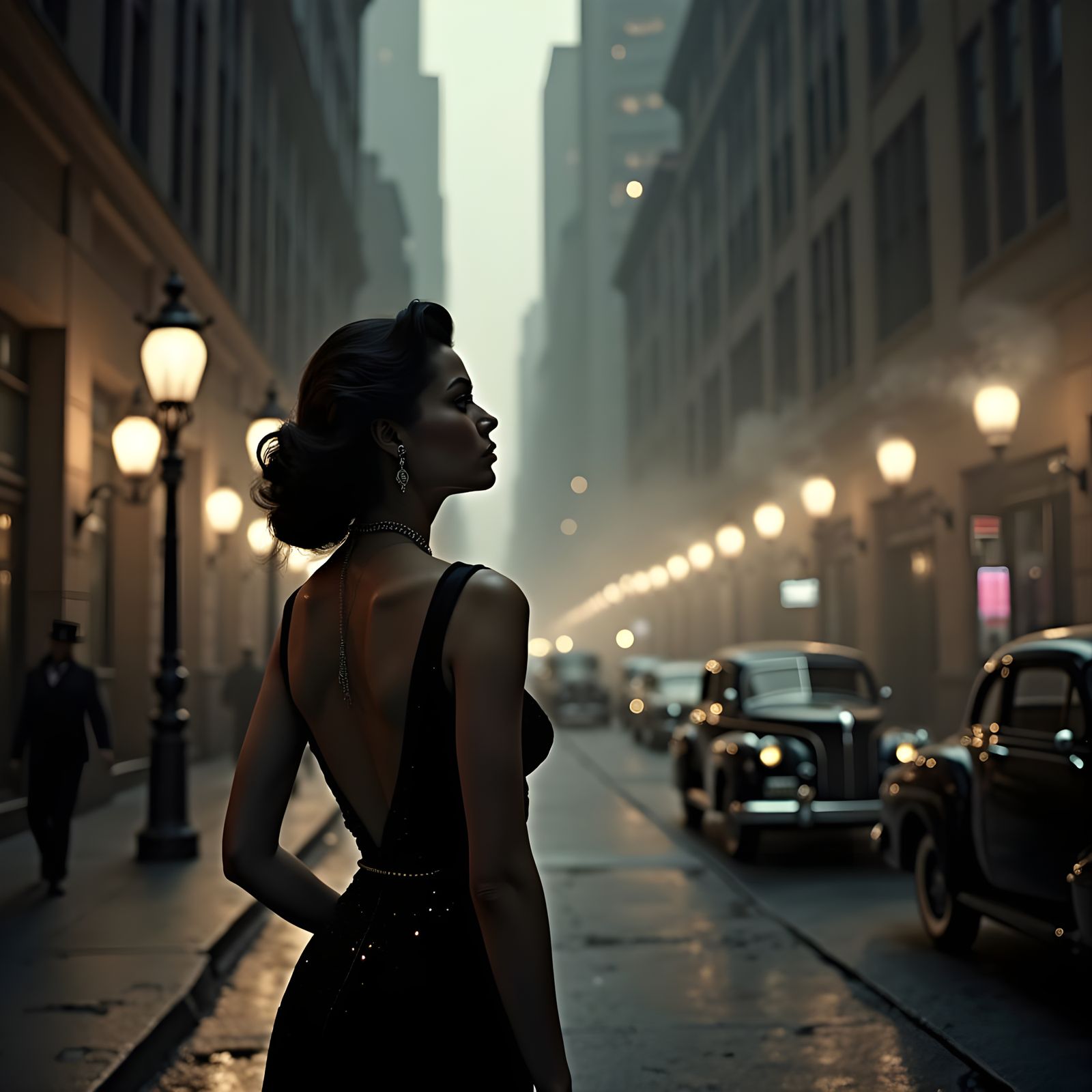 Wealthy Socialite Longs for Luxury in Smoky Alleyway