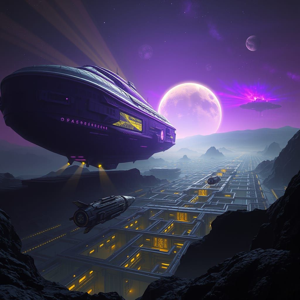 Colossal Multigenerational Ship Descends on Alien Planet in ...