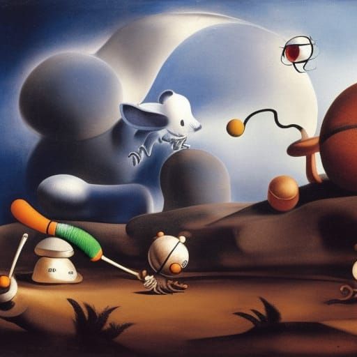 Alien Mice Play Baseball in Post-Apocalyptic World