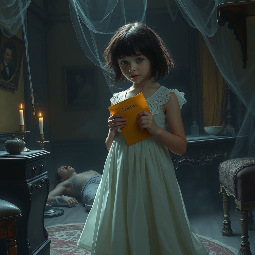 Girl in Haunted Mansion Discovers Mysterious Letter and Deat...