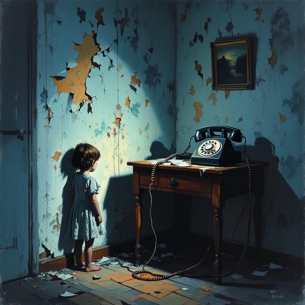 Ethereal Child's Room in Dark Fantasy Style