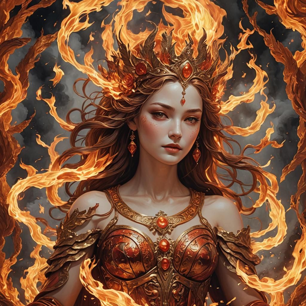 Goddess of Beauty Forged in Fire