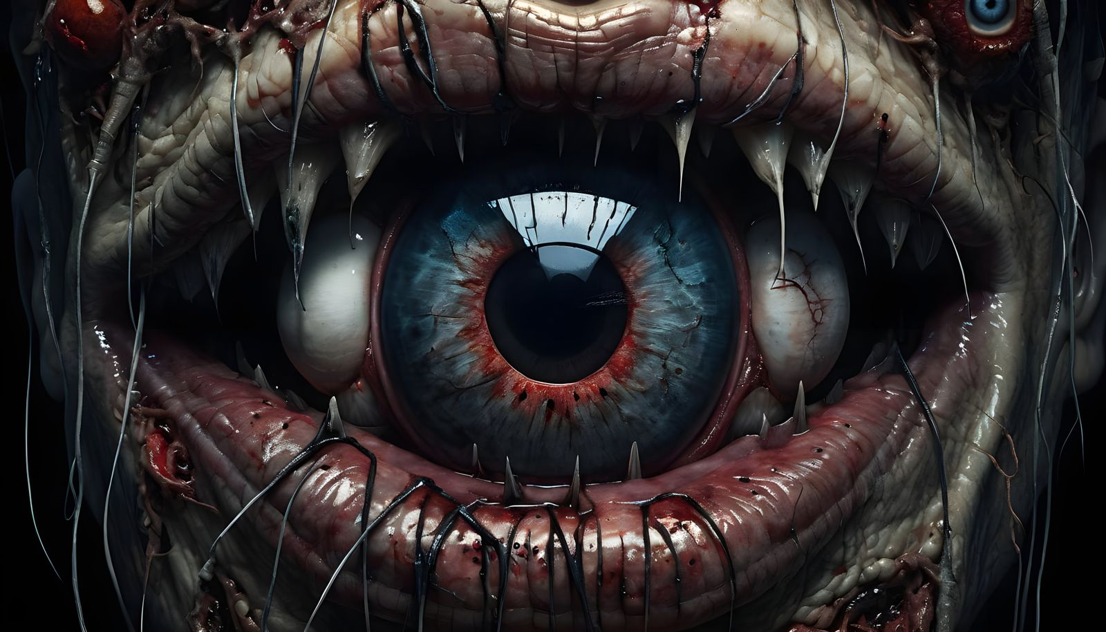 Detailed Anatomical Dissection on Canvas, Sinister Horror