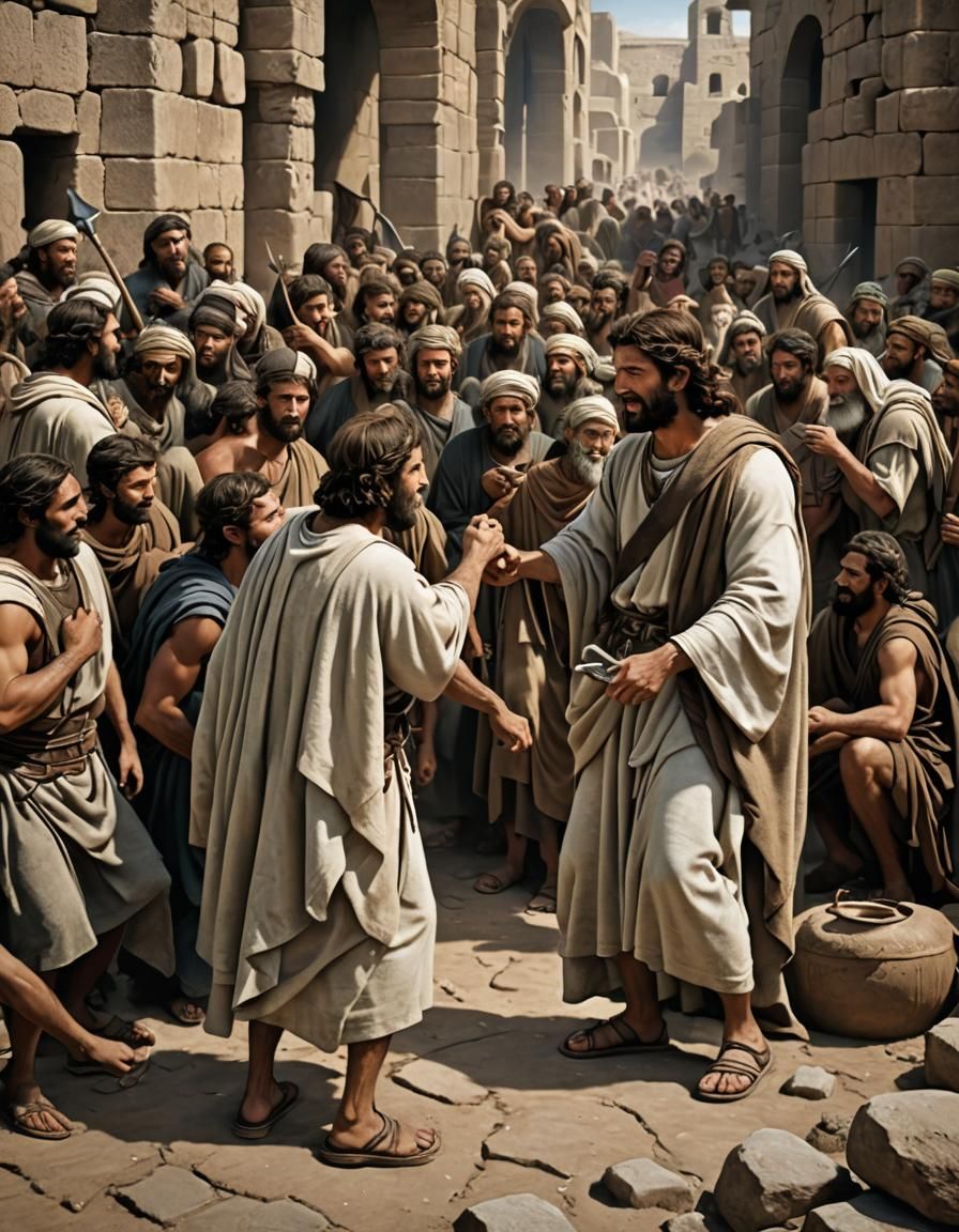 Biblical Scene: A Brother Born for Adversity