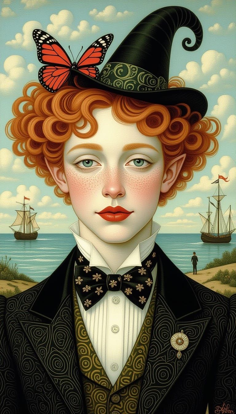 Surreal Androgynes Birthday Party in Seascape Style