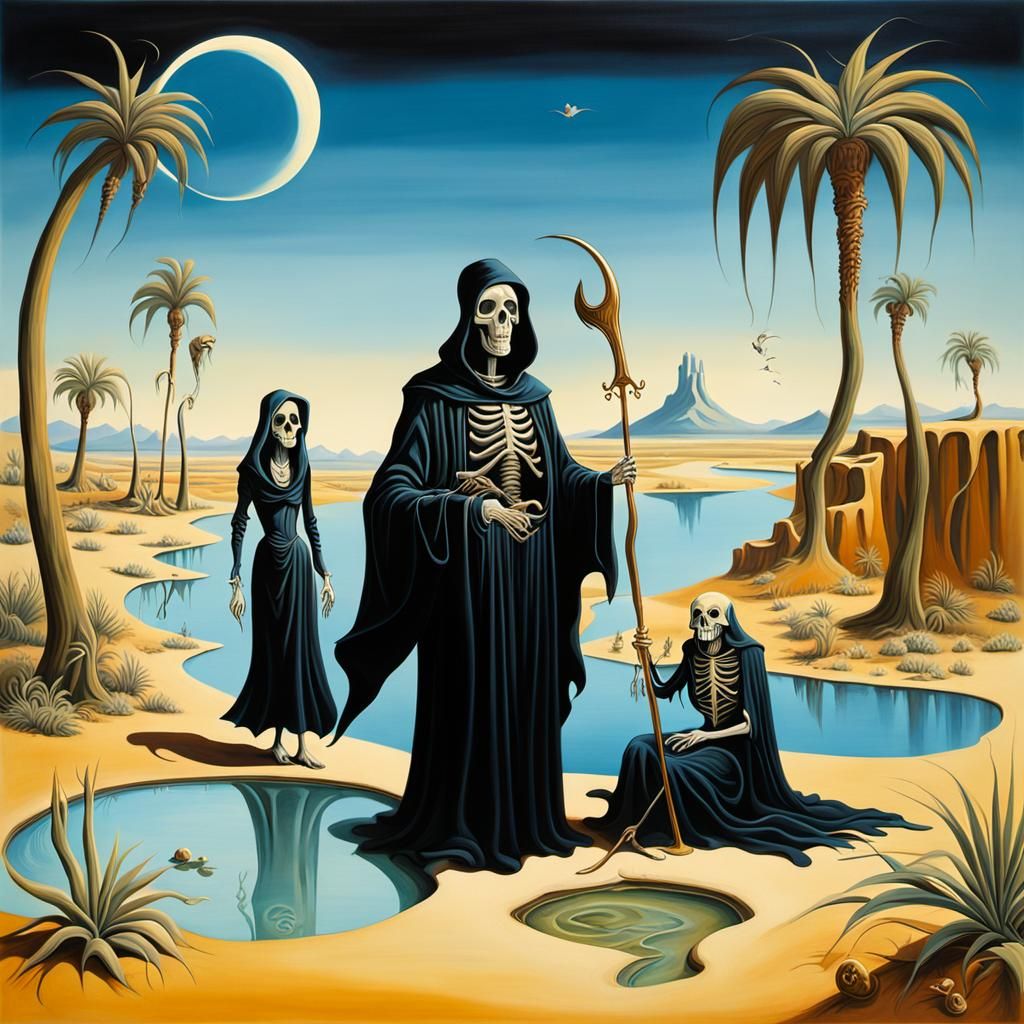 Grim Reaper and Lady Death's Oasis Vacation
