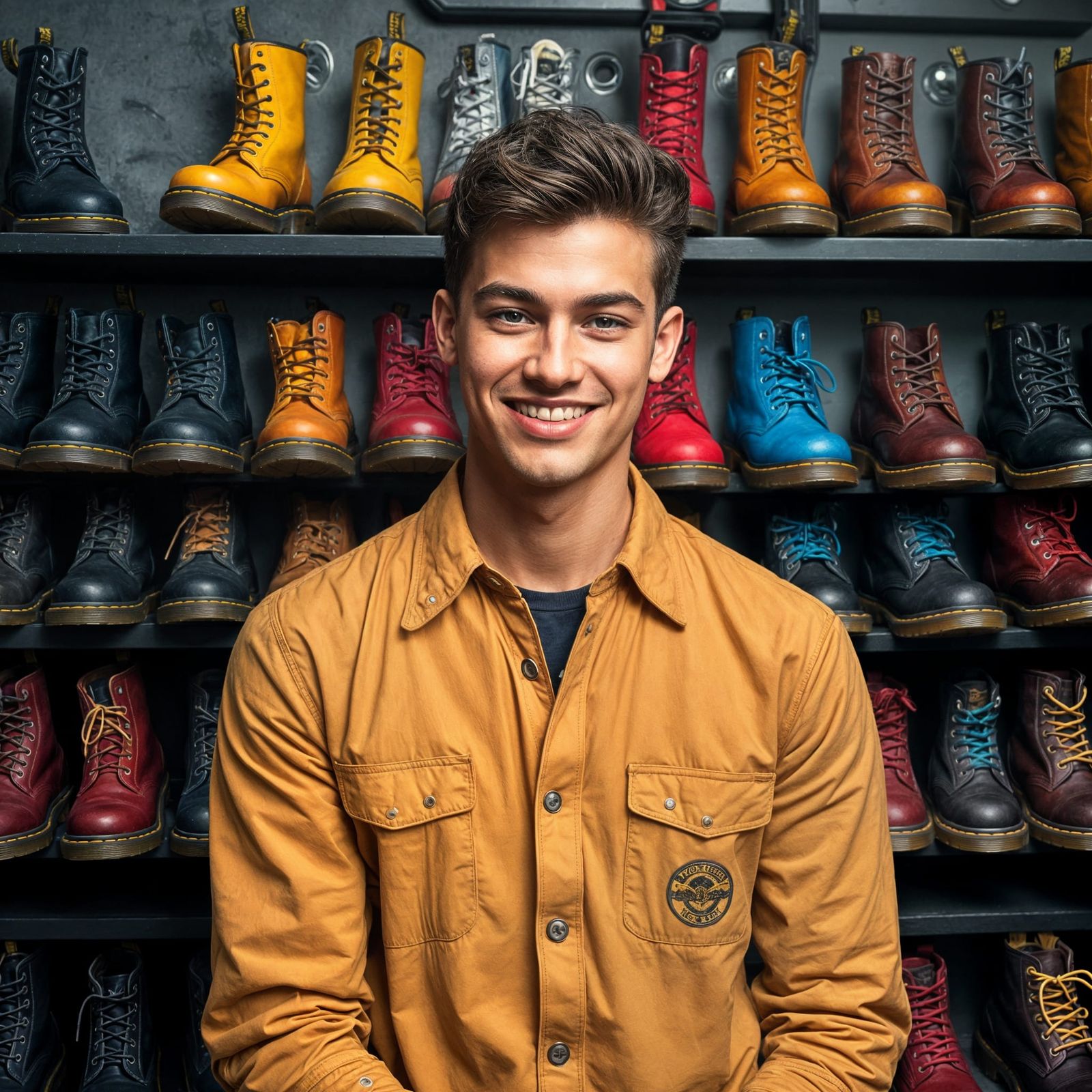 Bohemian Gentleman Revels in Eclectic Doc Martens Collection
