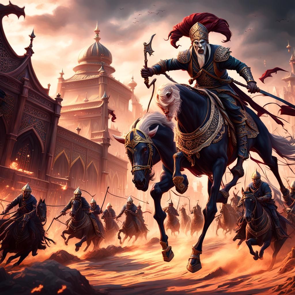 Otherworldly Calvary charge