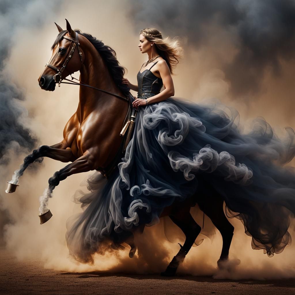 Dancing Knight in a Dress of Smoke