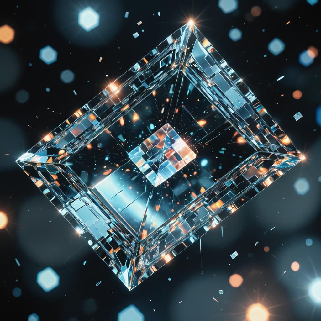 Digital Vortex in Neon Hues