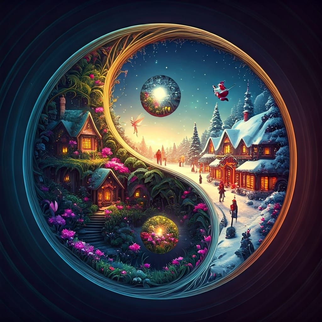 Yin Yang: Fairy Wonderland Meets Christmas Village