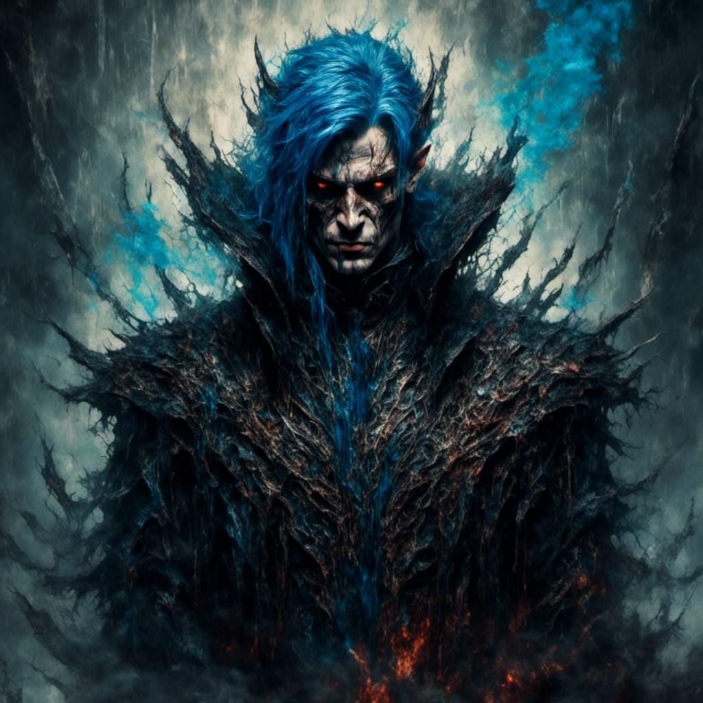 Prince of the Underworld Portrait in Dark Fantasy Style