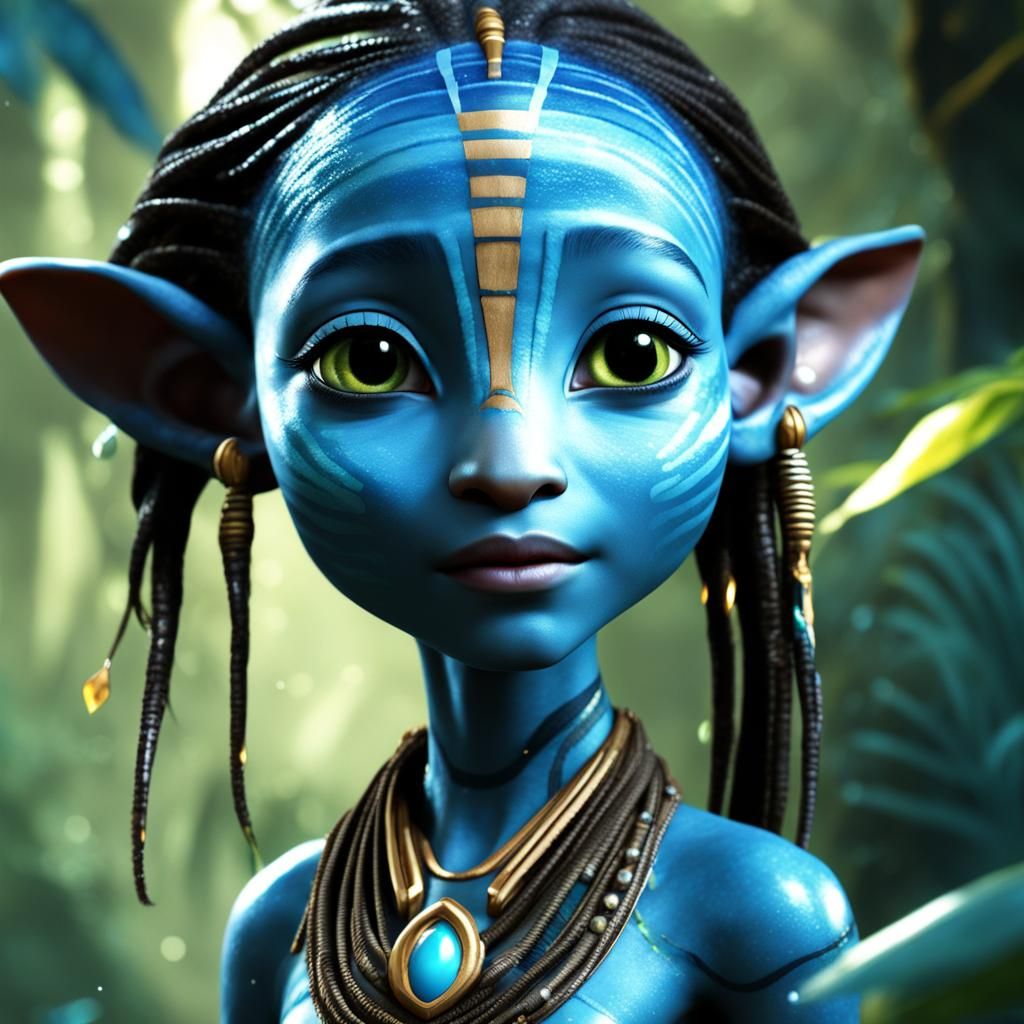A Young Neytiri in Avatar