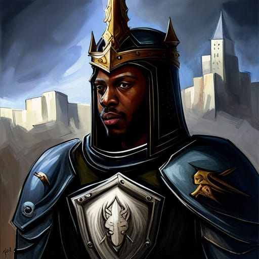 Armored Knight Honored in Castle Throne Room