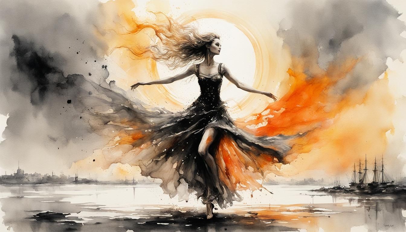 5 pictures (5): "Dancing on the Sunrise".