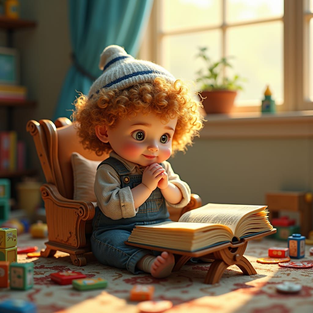 Cherubic Boy in Four Whimsical Situations