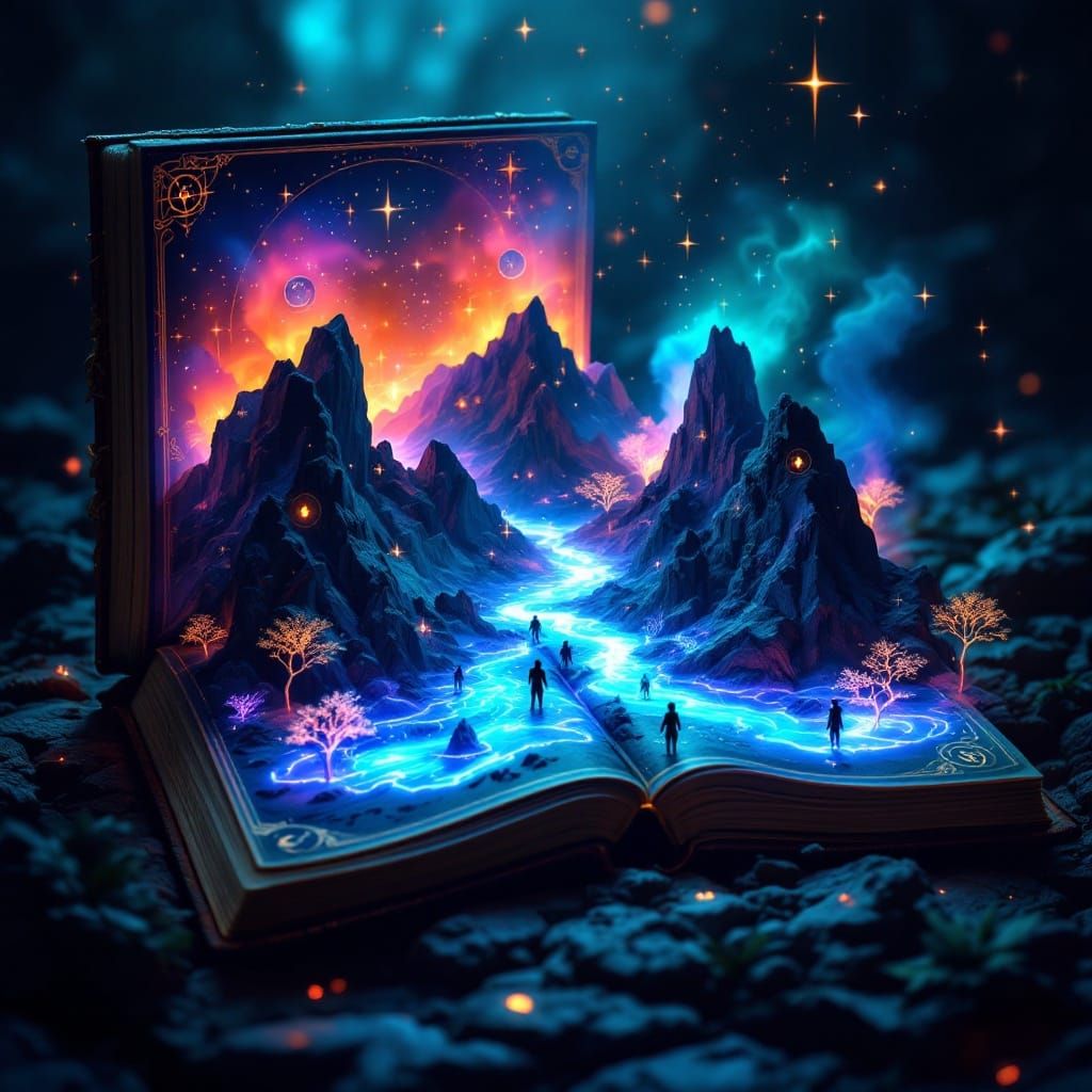 Ethereal Atlas of Dreamlike Worlds in Vibrant Colors