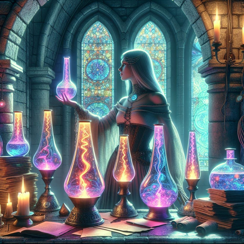 Art by Alan Lee, Ivan Bilibin, James Turrell, Wassily Kandin...