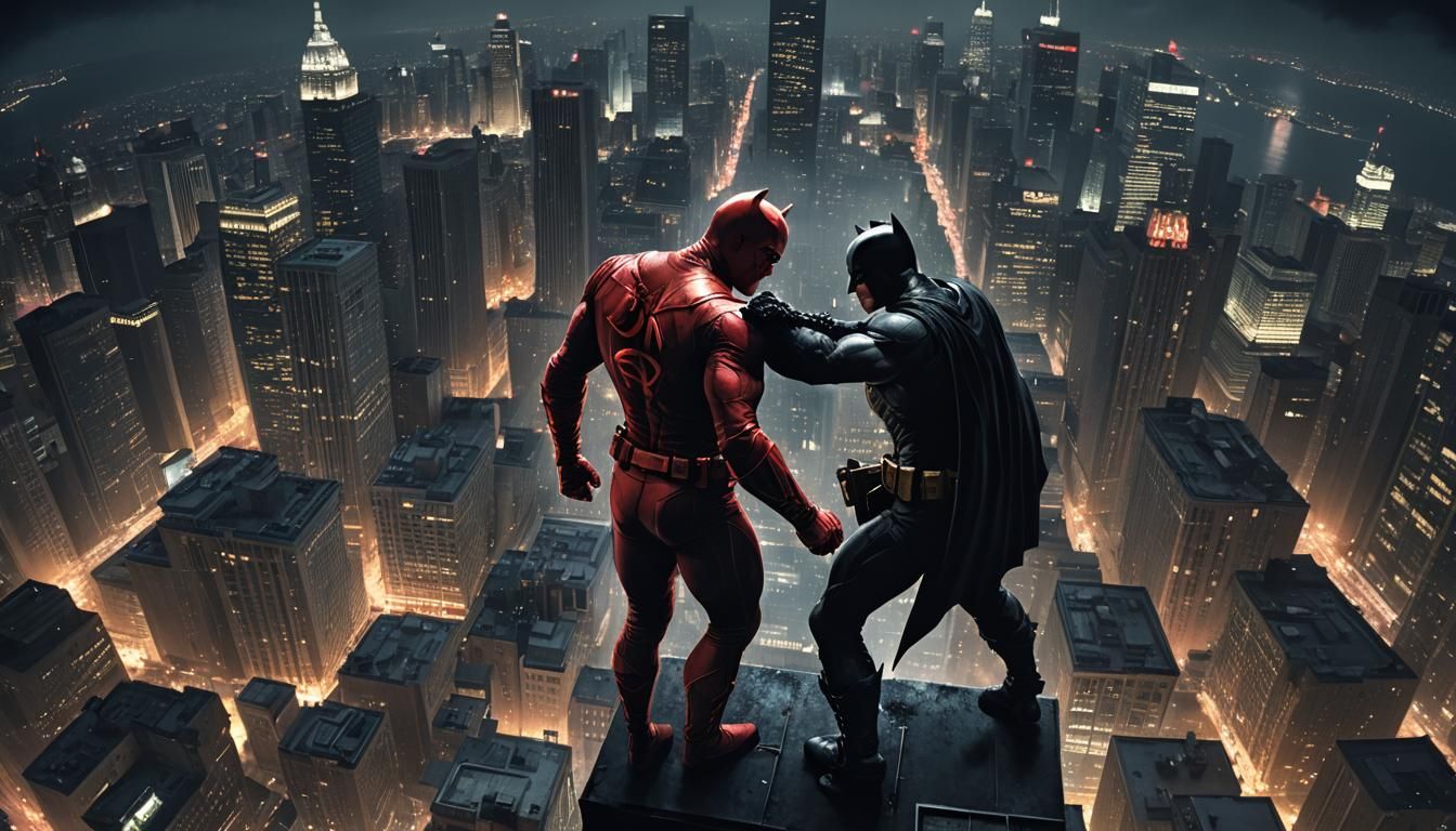 Daredevil vs Batman: Gotham City Showdown