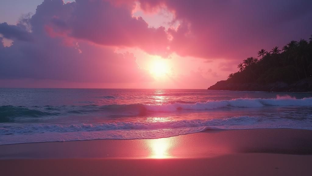 Breathtaking Ocean Vista with White Dwarf Sun