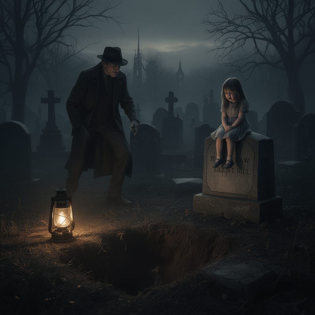 Cemetery Watchman's Terrifying Encounter with a Ghostly Girl
