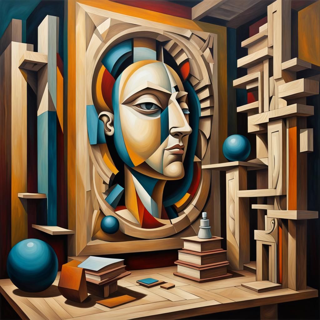 Abstract Geometric Composition with Volumetric Lighting