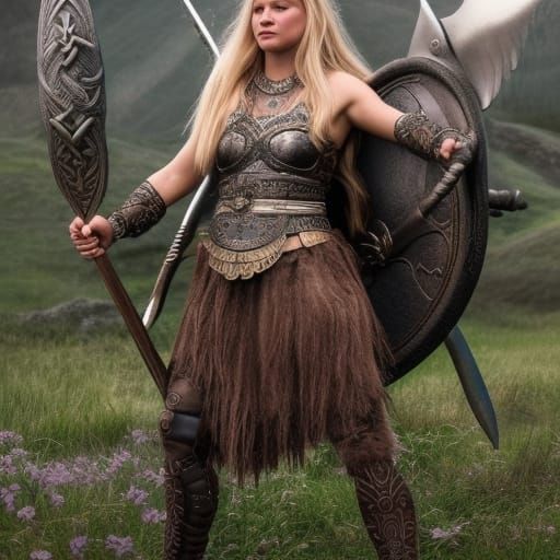 Viking Valkyrie Goddess in Ultra HD Cinematic Art