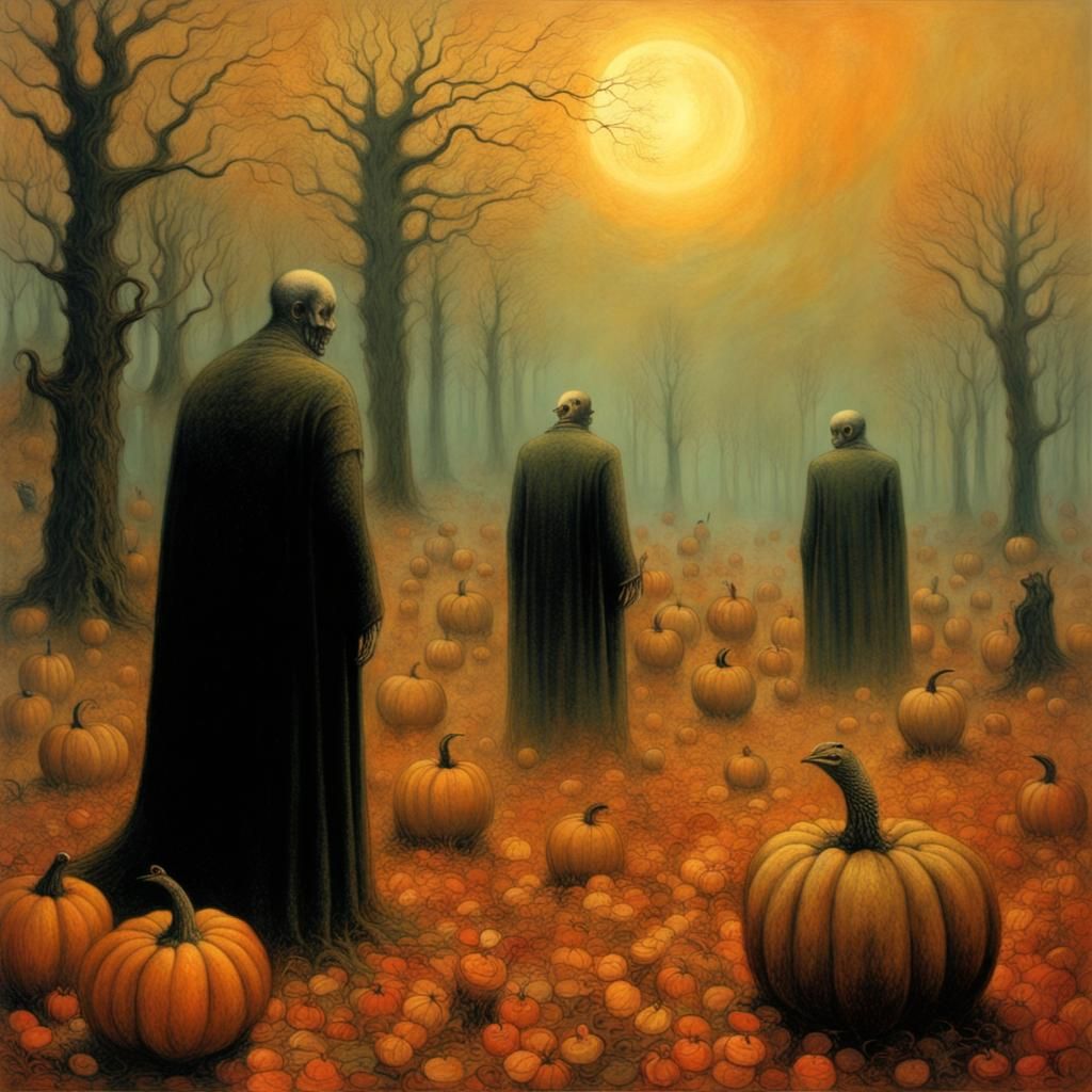 Surreal Thanksgiving Feast: A Dark Vision