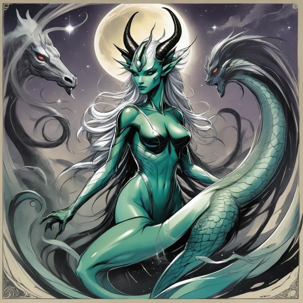 Surreal Fusion: Ophion, Eurynome, and Cosmic Chaos