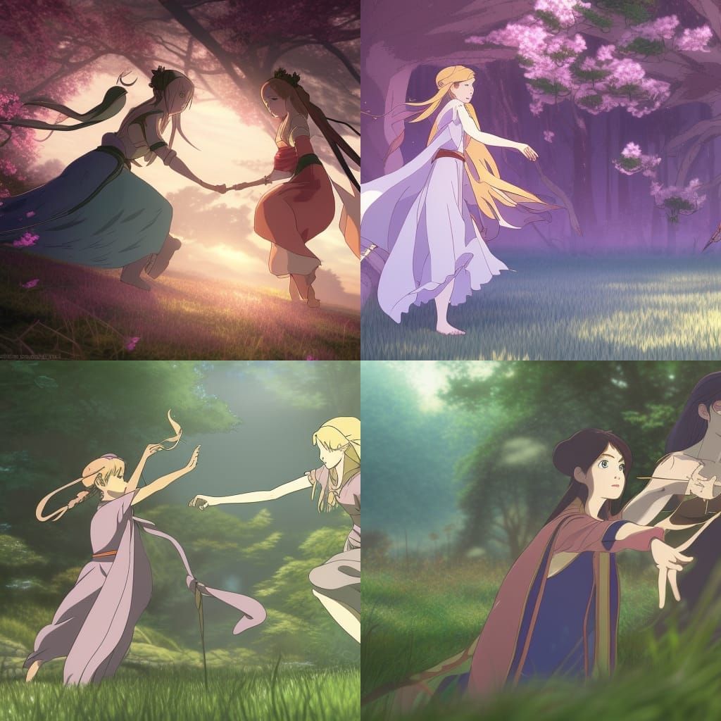Elven Princesses Duel: Anime Key Visual