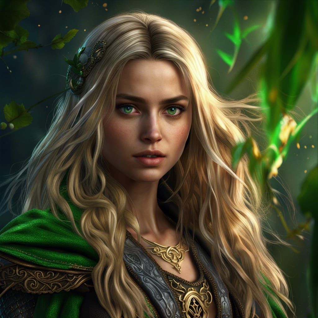 Young Blonde Mage: Fantasy Concept Art