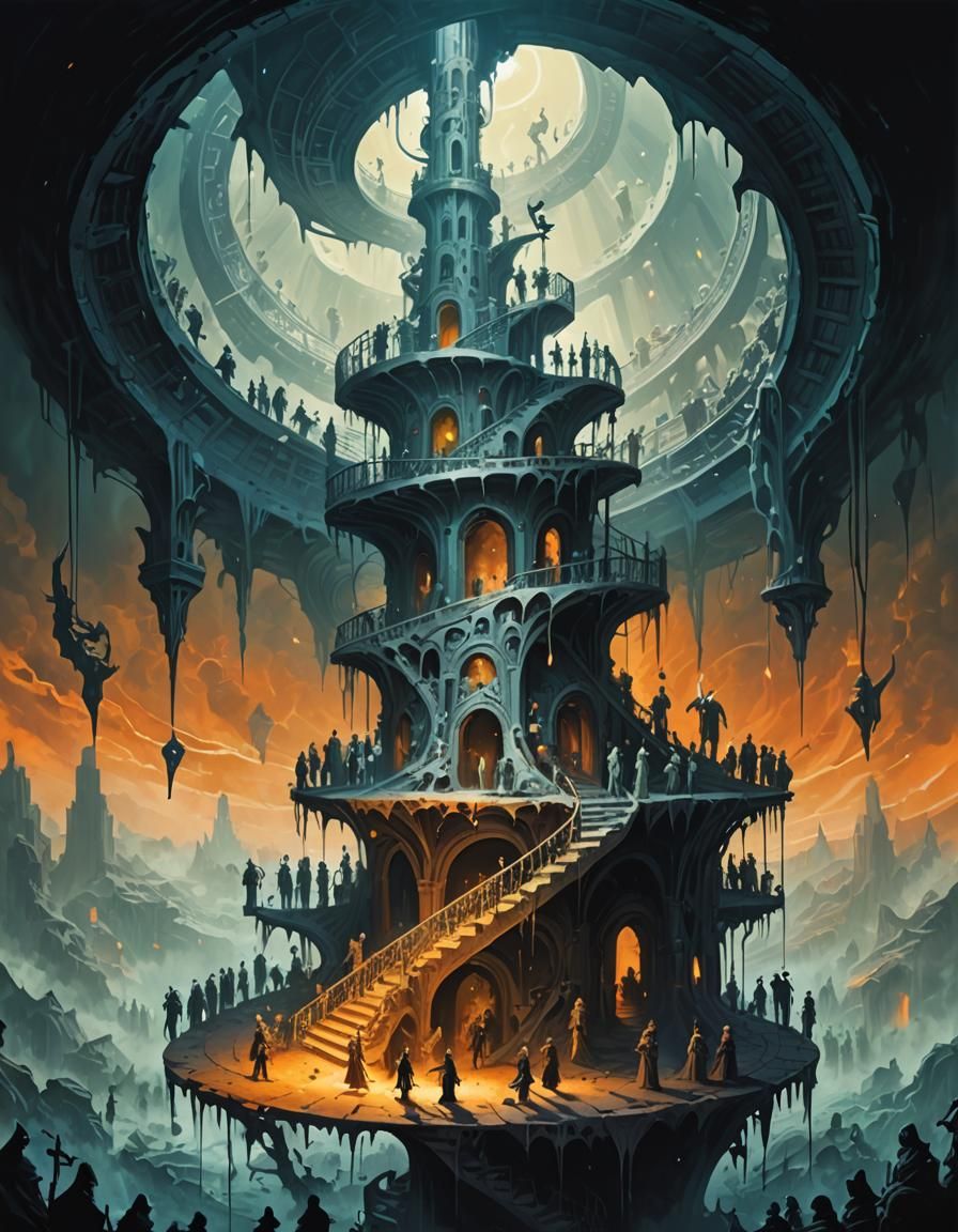 Spectral Figures Ascend a Liminal Staircase