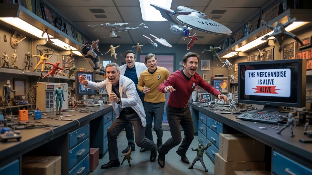 Chaotic Star Trek Merchandise in Mad Scientist Lab