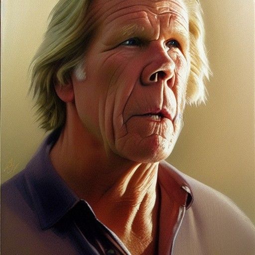 Nick Nolte as Oil Painting for L'Oreal