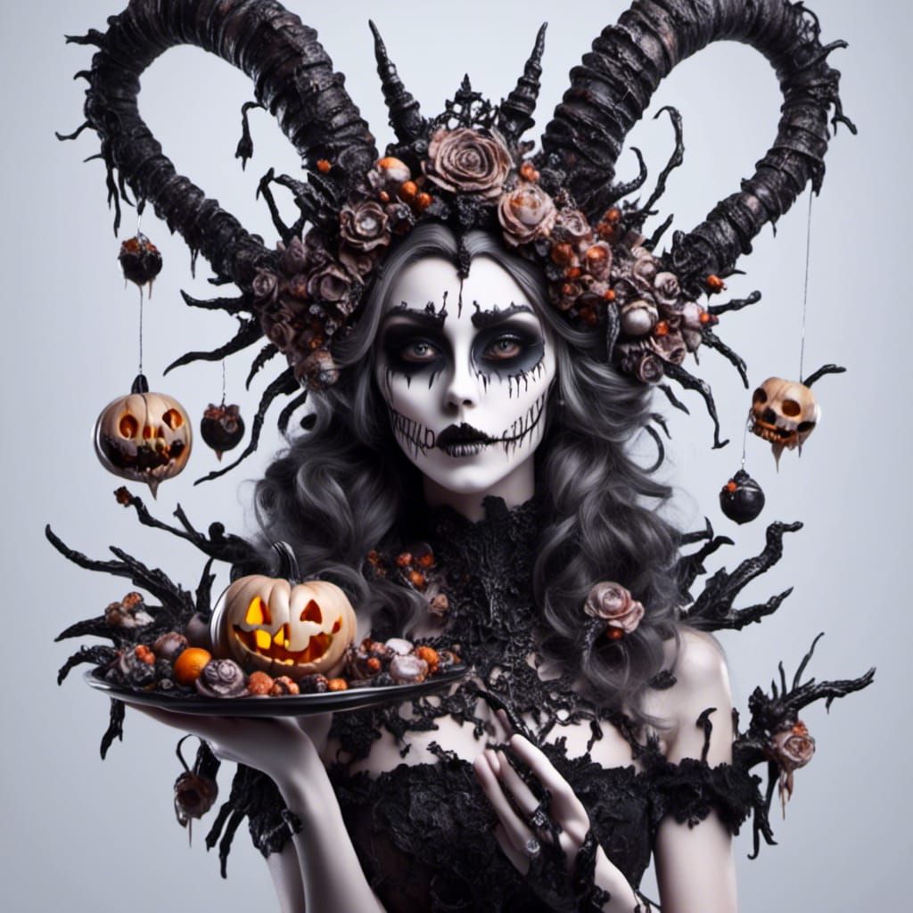 Chibi Haunted Spoon with Ghostly Aura