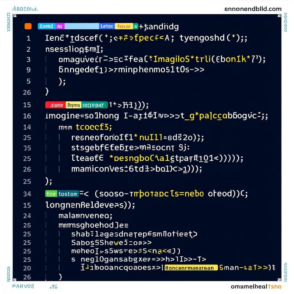 AI Generated Abstract Cosmic Code Landscape