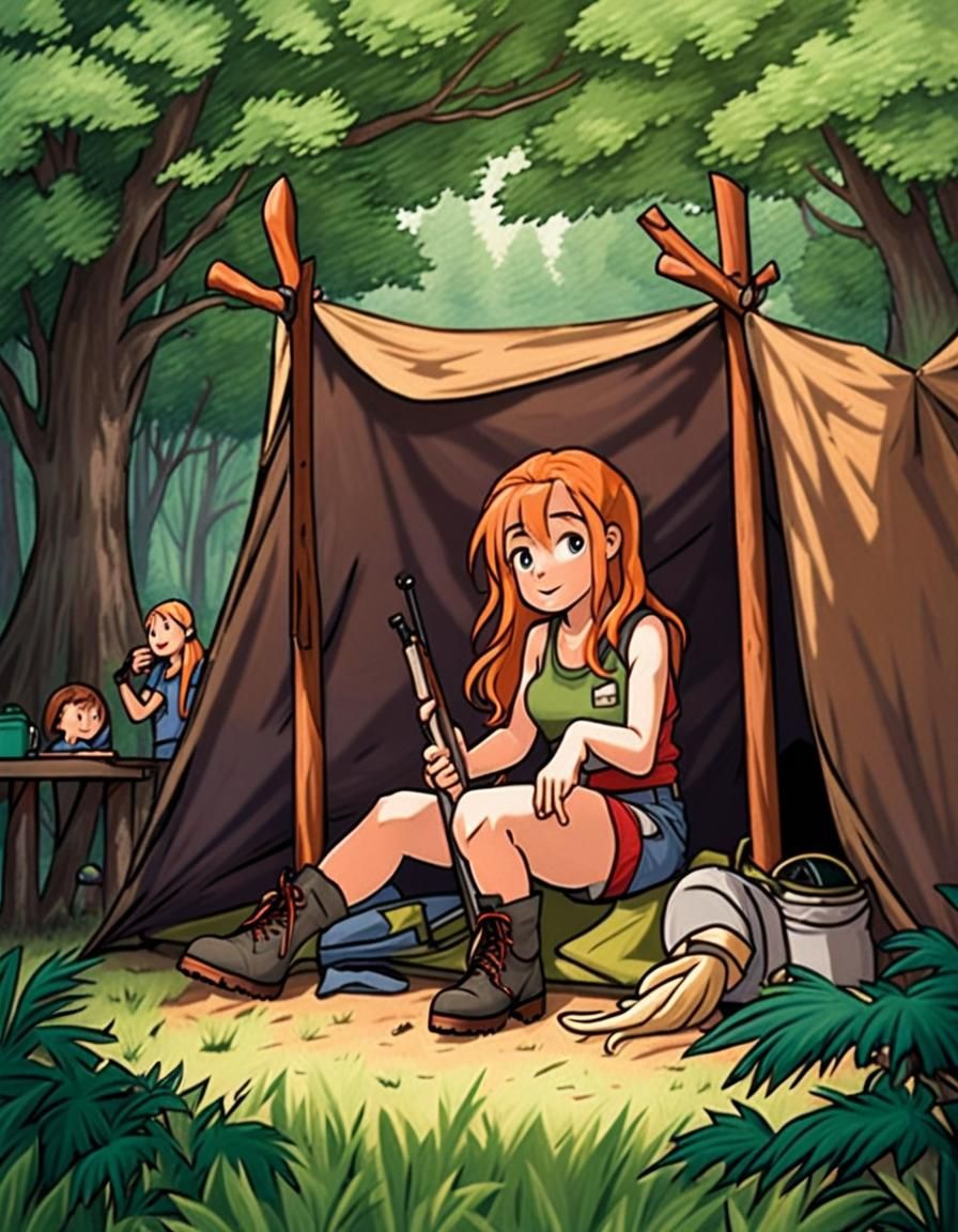 Jungle Explorer Mom Camping With Daughters