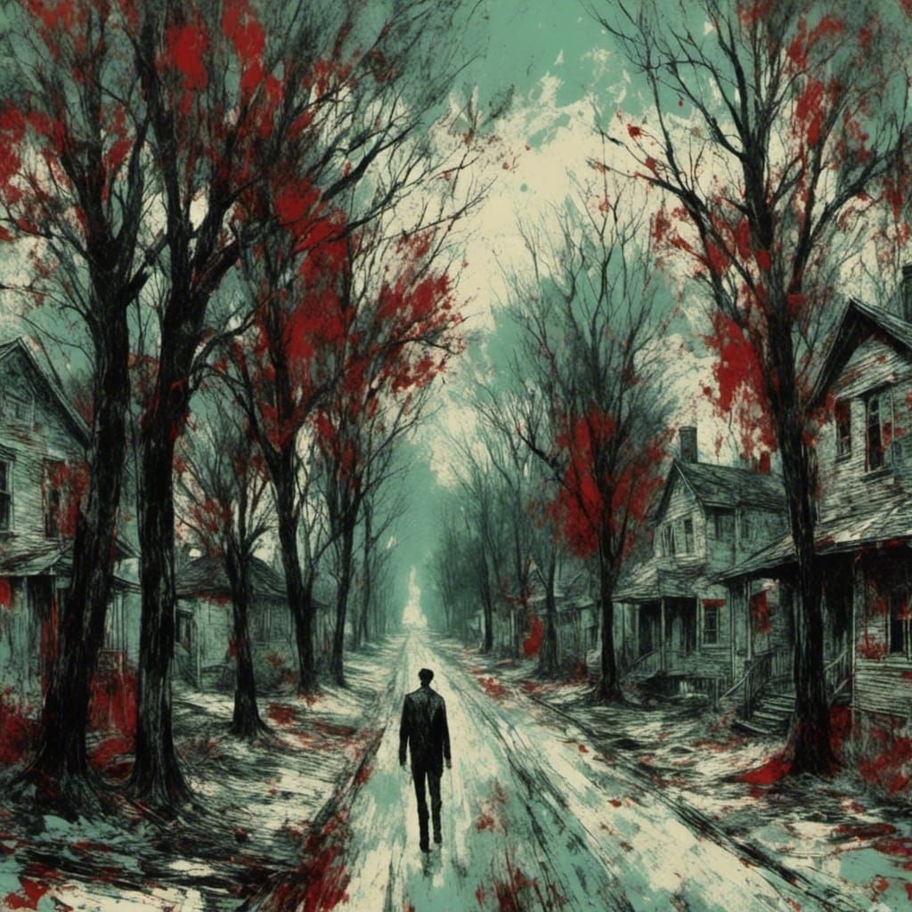 Suburban Macabre: Mid-Century Modern Abstract Art