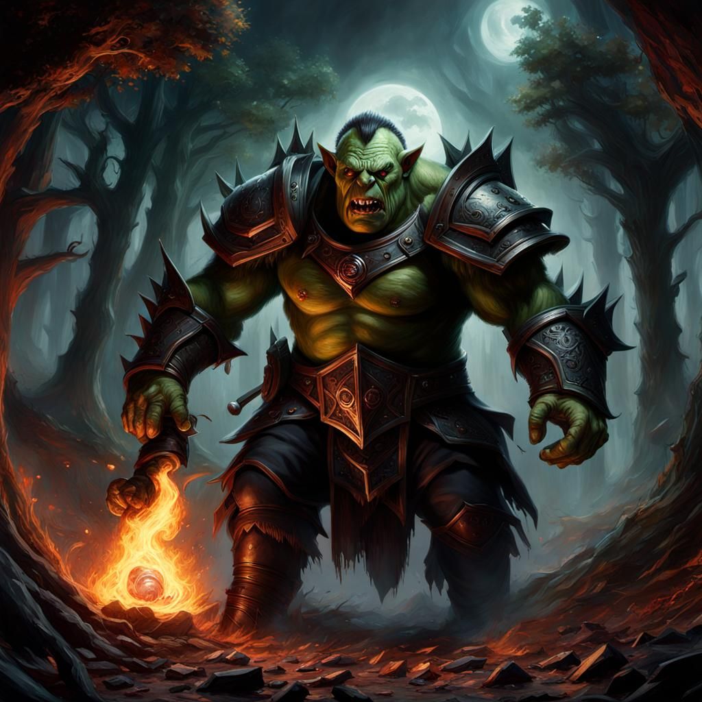 Orc in the forest