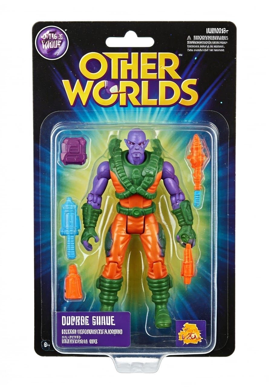 Glowing Alien Warrior in Futuristic Battle Gear