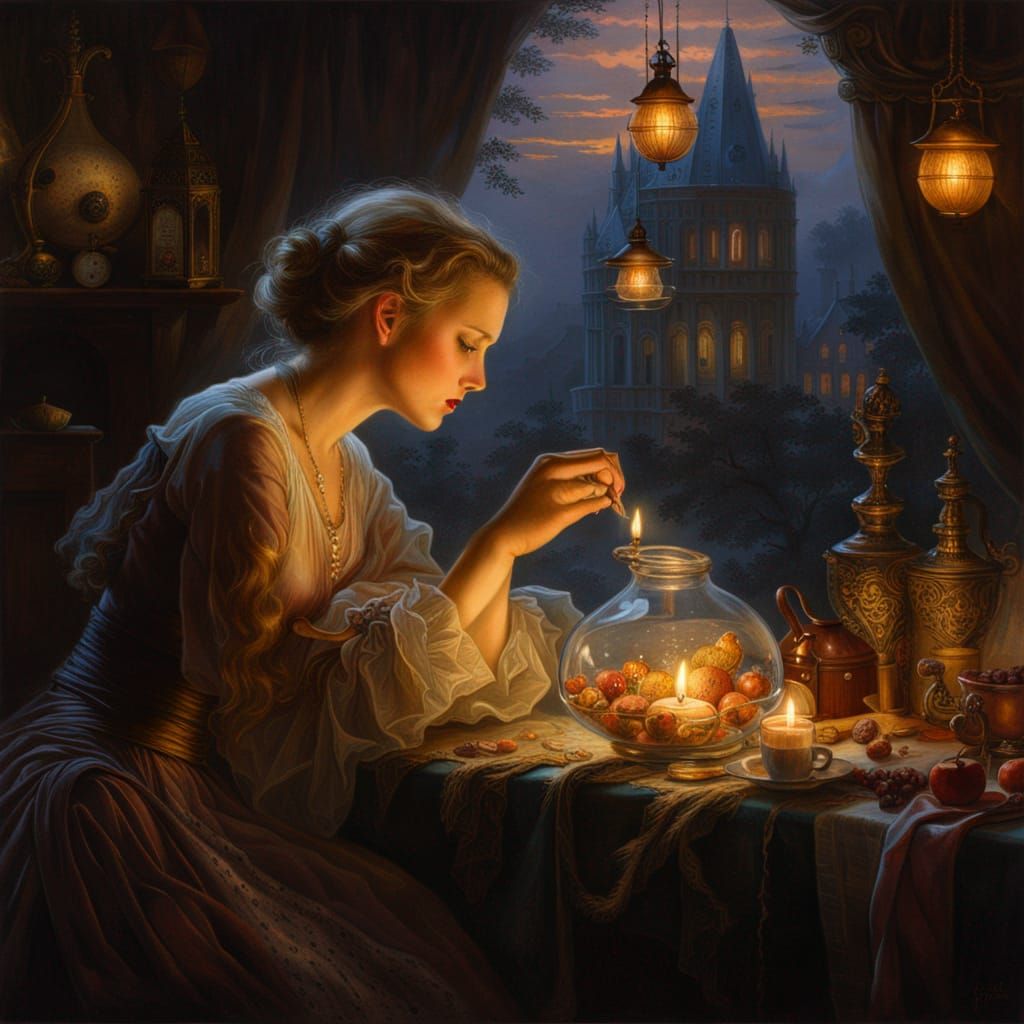 Dreamy Dawn: A Matte Painting Reminiscence