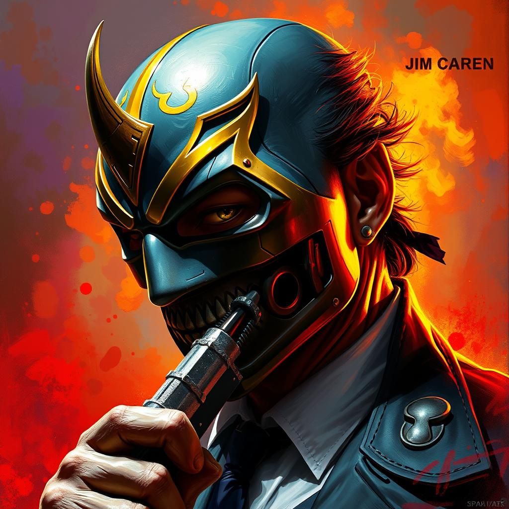 Jim Carrey as The Mask: Hyperrealistic Concept Art