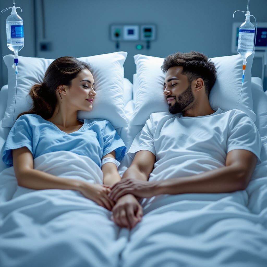 Couple receiving drug treatment to fall in love