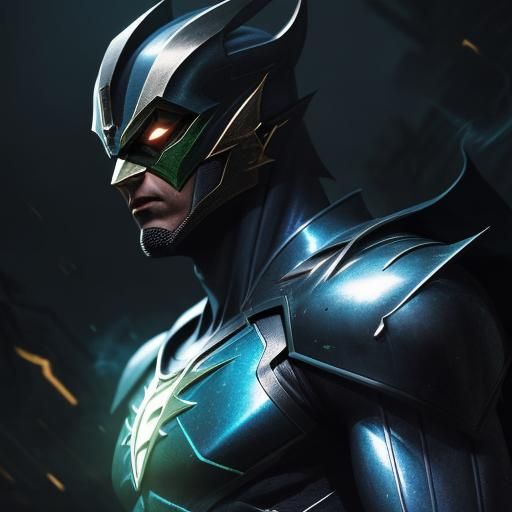 Lord Drakkon Cinematic Portrait in Comic Book Art Style